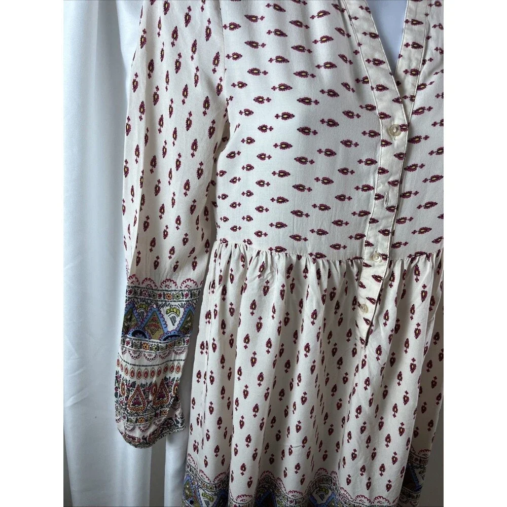 Chelsa & Violet Women’s Boho Tunic Dress Multicolor Size XS All Over Print Y2K - Picture 4 of 10